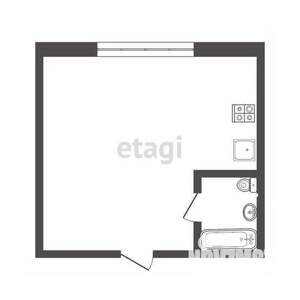 Студия квартира, сданный дом, 20м2, 6/10 этаж