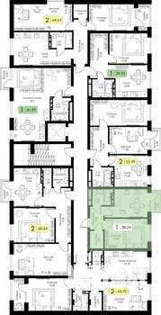 1-к квартира, вторичка, 38м2, 3/5 этаж