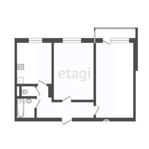 2-к квартира, вторичка, 54м2, 5/9 этаж