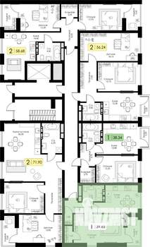 1-к квартира, вторичка, 40м2, 3/11 этаж