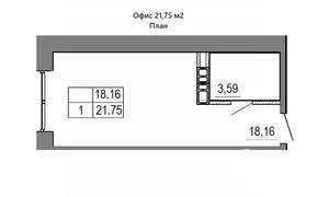 Студия квартира, вторичка, 23м2, 3/16 этаж