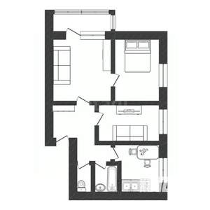 3-к квартира, вторичка, 51м2, 3/5 этаж