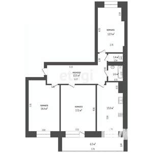 3-к квартира, вторичка, 75м2, 7/10 этаж