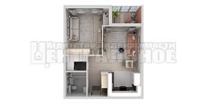 1-к квартира, вторичка, 54м2, 6/16 этаж