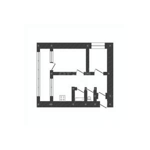 2-к квартира, вторичка, 43м2, 4/12 этаж
