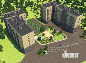 3-к квартира, строящийся дом, 79м2, 1/10 этаж