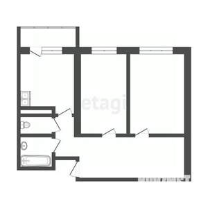 2-к квартира, вторичка, 59м2, 9/11 этаж