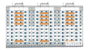 2-к квартира, строящийся дом, 74м2, 10/10 этаж