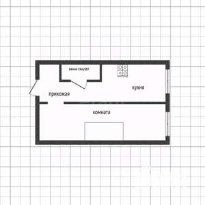 1-к квартира, вторичка, 30м2, 9/9 этаж