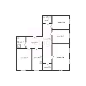 4-к квартира, вторичка, 117м2, 1/9 этаж