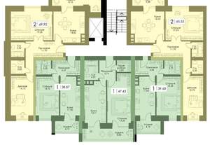2-к квартира, вторичка, 66м2, 2/10 этаж