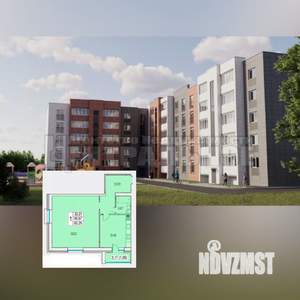 1-к квартира, вторичка, 62м2, 1/5 этаж