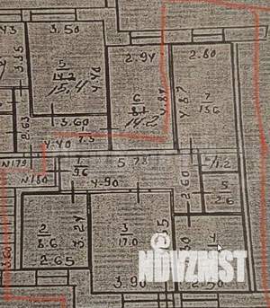 3-к квартира, вторичка, 61м2, 9/10 этаж