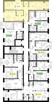 2-к квартира, вторичка, 65м2, 2/5 этаж