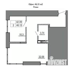 Студия квартира, вторичка, 49м2, 3/16 этаж