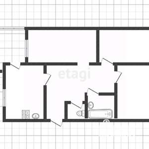 3-к квартира, вторичка, 76м2, 1/10 этаж