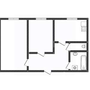 2-к квартира, вторичка, 62м2, 2/10 этаж
