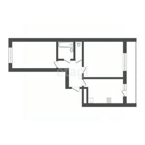 2-к квартира, вторичка, 62м2, 6/10 этаж