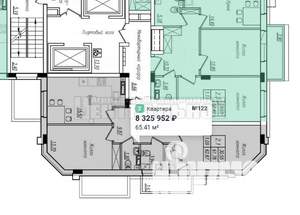 2-к квартира, вторичка, 65м2, 3/16 этаж