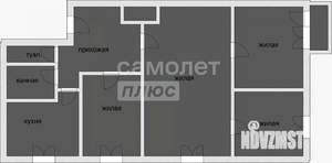 4-к квартира, вторичка, 61м2, 3/5 этаж
