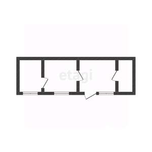 2-к квартира, вторичка, 45м2, 1/1 этаж