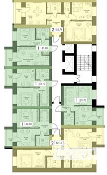 2-к квартира, вторичка, 53м2, 4/10 этаж