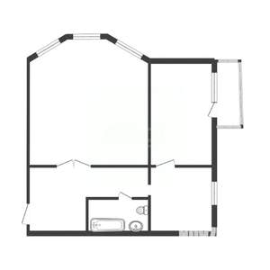 2-к квартира, вторичка, 45м2, 2/2 этаж