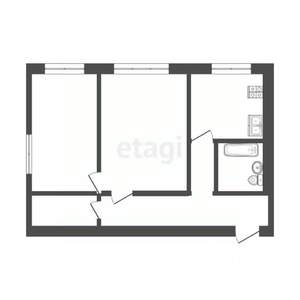 2-к квартира, вторичка, 40м2, 1/4 этаж