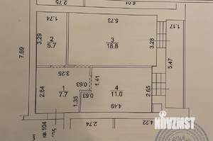 1-к квартира, вторичка, 49м2, 6/10 этаж