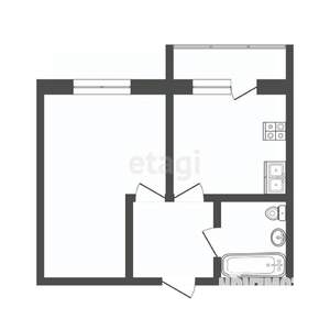 1-к квартира, вторичка, 38м2, 9/9 этаж
