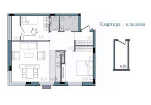 3-к квартира, строящийся дом, 70м2, 13/14 этаж