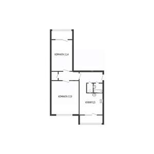 2-к квартира, вторичка, 53м2, 3/10 этаж