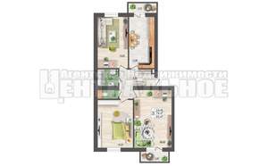 3-к квартира, сданный дом, 85м2, 4/10 этаж