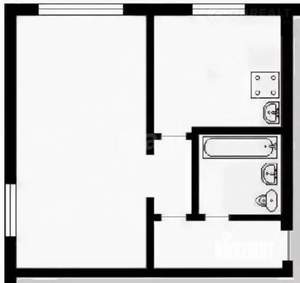 1-к квартира, вторичка, 31м2, 2/4 этаж