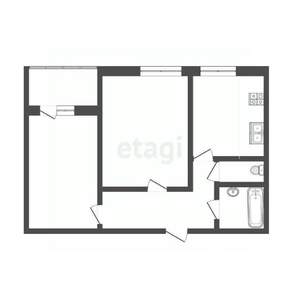 2-к квартира, вторичка, 48м2, 6/9 этаж