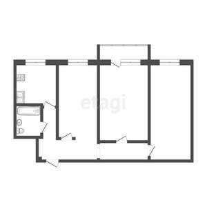 3-к квартира, вторичка, 57м2, 2/5 этаж