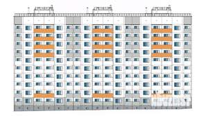 2-к квартира, строящийся дом, 74м2, 2/10 этаж