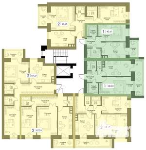 2-к квартира, вторичка, 66м2, 10/10 этаж