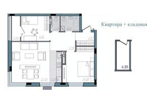 3-к квартира, строящийся дом, 70м2, 13/14 этаж