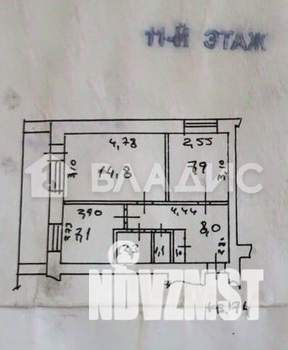 2-к квартира, вторичка, 42м2, 11/12 этаж