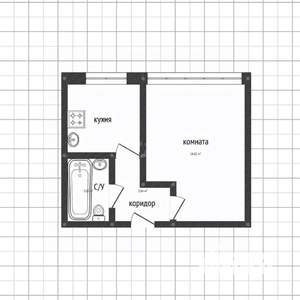 1-к квартира, вторичка, 21м2, 1/10 этаж