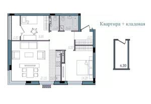 3-к квартира, строящийся дом, 70м2, 2/14 этаж