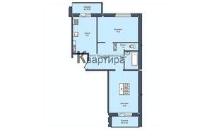 3-к квартира, вторичка, 76м2, 8/10 этаж