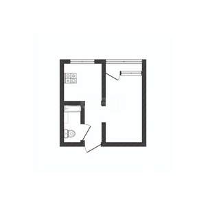 1-к квартира, вторичка, 34м2, 3/3 этаж