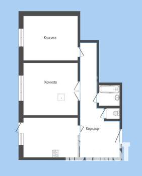 2-к квартира, вторичка, 80м2, 3/10 этаж