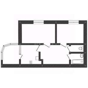 2-к квартира, вторичка, 62м2, 2/10 этаж