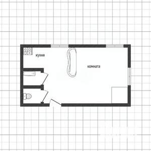 1-к квартира, вторичка, 36м2, 1/3 этаж
