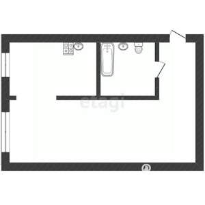 Студия квартира, вторичка, 26м2, 1/4 этаж