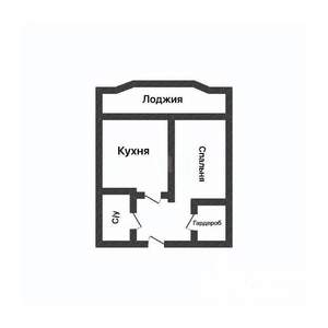 1-к квартира, вторичка, 40м2, 6/10 этаж