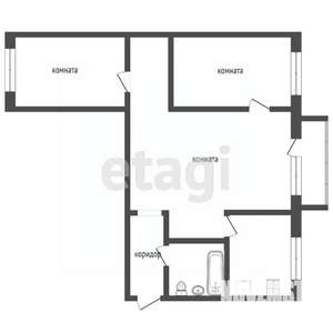3-к квартира, вторичка, 54м2, 1/4 этаж